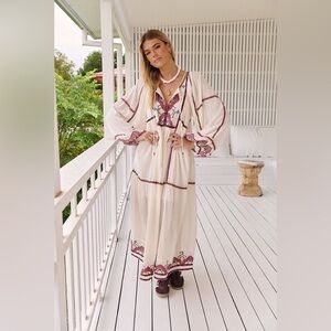 Free People Sweet escape ivory boho dress size Xsmall